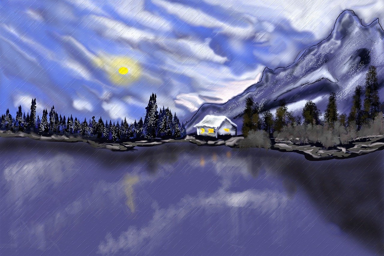 艺术与自然的美妙交融，风景油画图库欣赏
