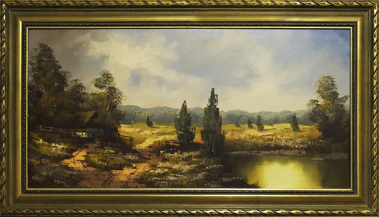 自然之美与艺术再现，油画风景画图片集锦